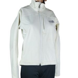 The North Face White & Gray Apex Jacket